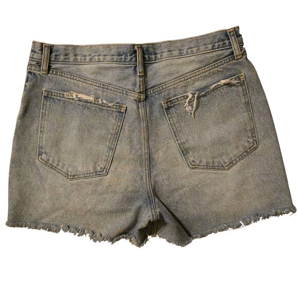 Abercrombie & Fitch 31/12 High Rise 4" Shorts Button Fly Raw Hem Preppy School - Picture 2 of 7